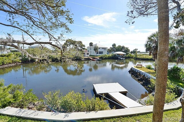 13920 W Evers Ct, Crystal River, FL 34429 - dock featuring a water view