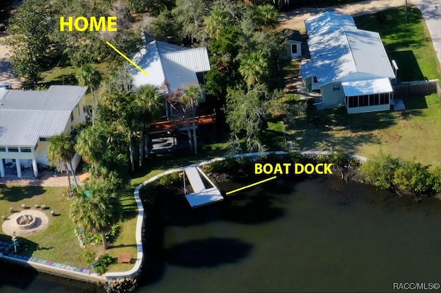 13920 W Evers Ct, Crystal River, FL 34429 - view from above of property