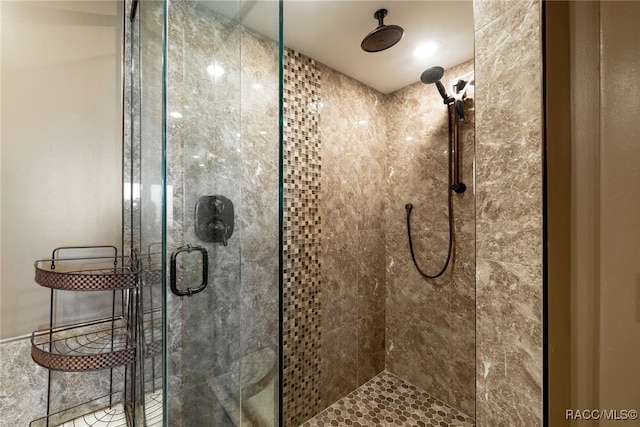 full bath with a stall shower