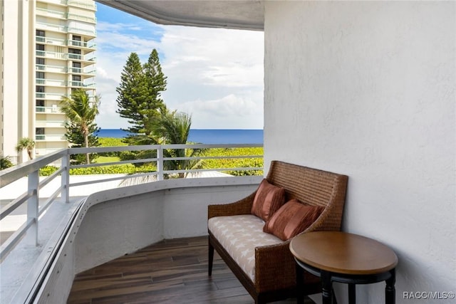 9950 S Ocean Dr Unit 302, Jensen Beach, FL 34957 - balcony featuring a water view