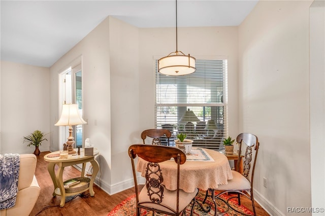 dining room featuring hardwood / wood-style flooring