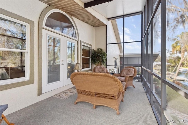 view of sunroom / solarium