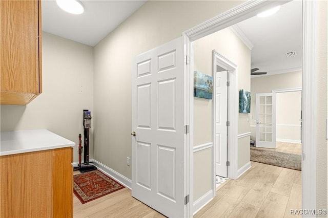 1200 N Annapolis Ave, Hernando, FL 34442 - laundry room with light wood finished floors