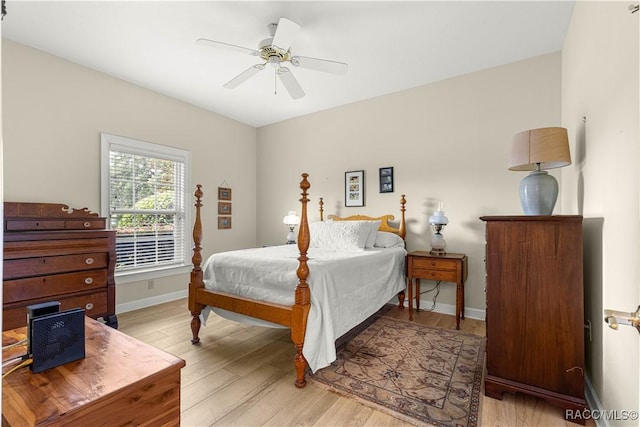 1200 N Annapolis Ave, Hernando, FL 34442 - bedroom featuring light wood-style floors and ceiling fan
