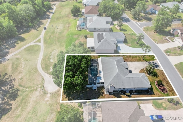 aerial view featuring a residential view