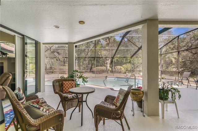 view of sunroom