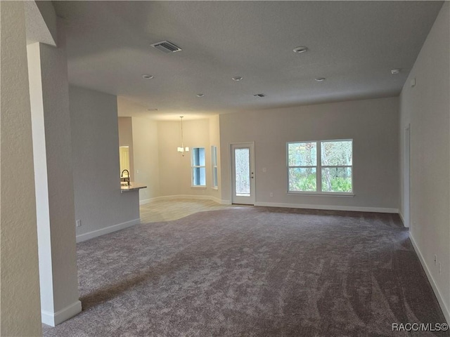 empty room with carpet floors