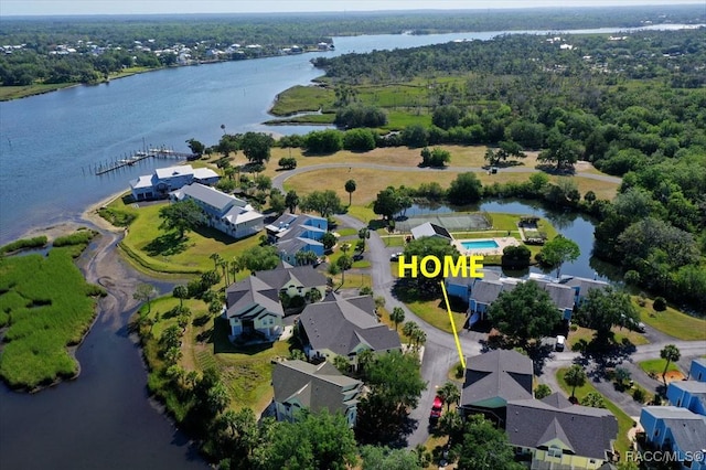11938 W Blue Bayou Ct Unit 331, Crystal River, FL 34429 - aerial view featuring a water view