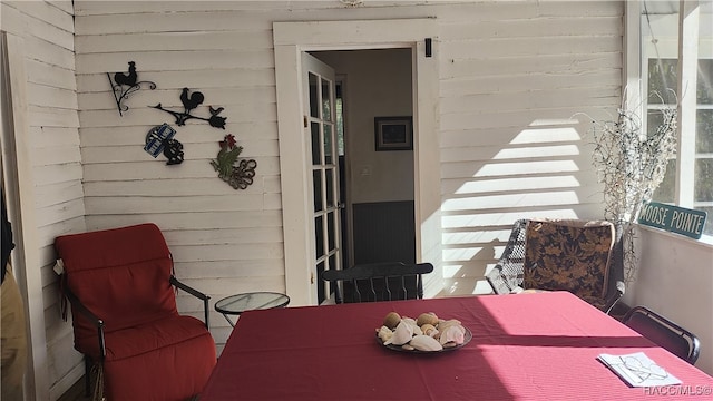 view of dining area