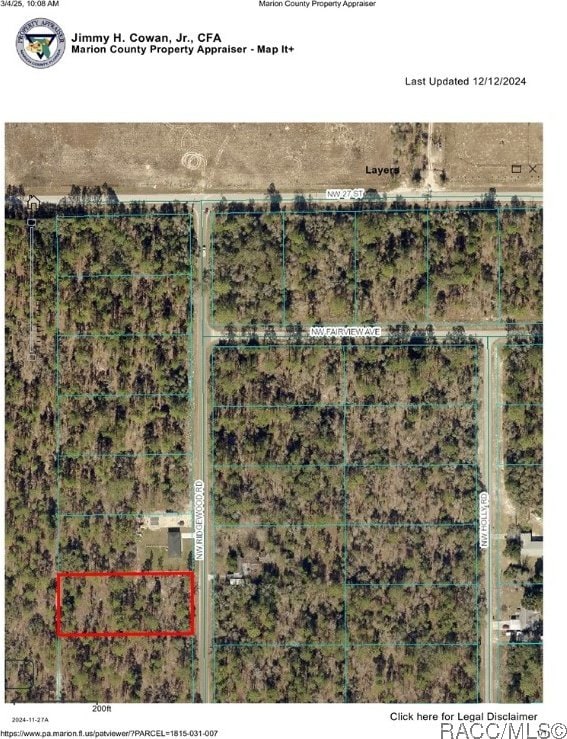 TBD NW Ridgewood Rd, Dunnellon FL, 34431 land for sale