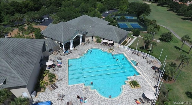 birds eye view of property