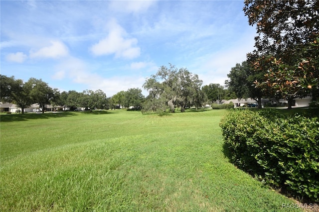 surrounding community featuring a yard