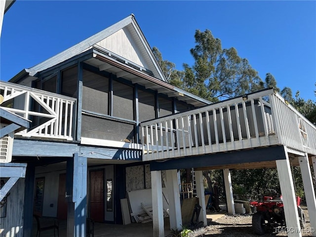 view of rear view of property