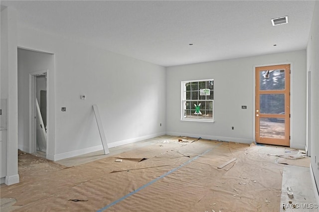 view of unfurnished living room