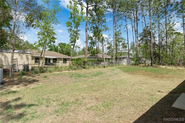 1083 W Cary Dr, Citrus Springs, FL 34434 - view of yard featuring fence