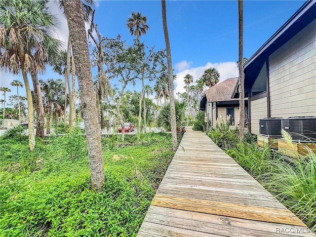 2695 N Seabreeze Pt, Crystal River, FL 34429 - dock area with central AC unit