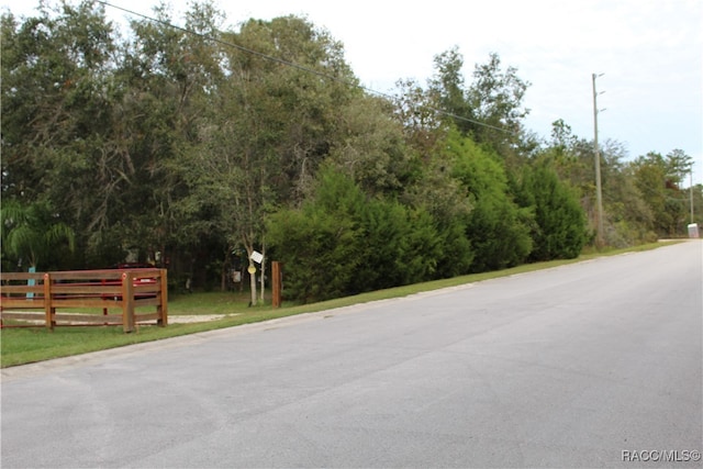 view of road