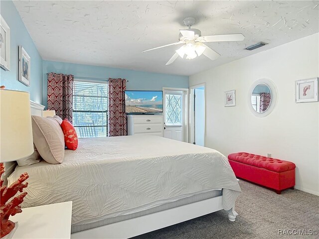 857 N Palm Springs Ter, Crystal River, FL 34429 - carpeted bedroom featuring ceiling fan