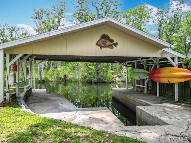857 N Palm Springs Ter, Crystal River, FL 34429 - dock area featuring a water view