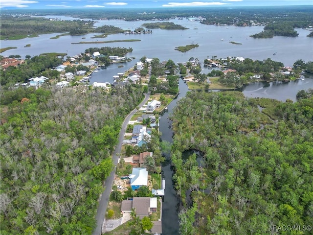 857 N Palm Springs Ter, Crystal River, FL 34429 - aerial view of property and surrounding area featuring a nearby body of water