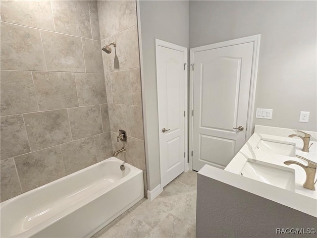 8 Calendula Ct, Homosassa, FL 34446 - full bathroom featuring tub / shower combination and double vanity