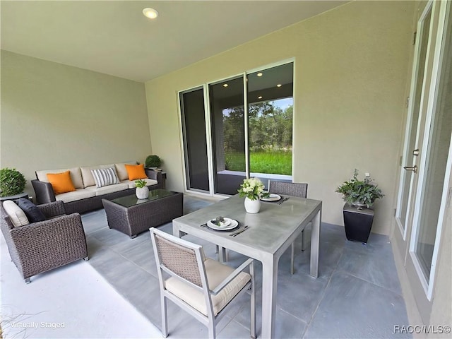 8 Calendula Ct, Homosassa, FL 34446 - view of patio / terrace featuring an outdoor living space