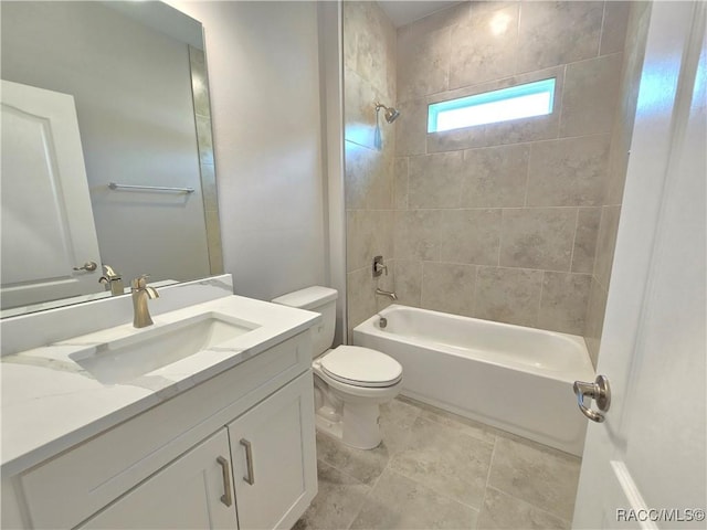 8 Calendula Ct, Homosassa, FL 34446 - full bathroom featuring vanity, toilet, and  shower combination