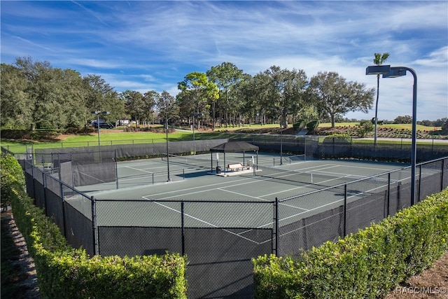 view of sport court