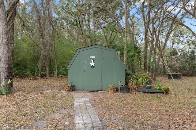 view of outdoor structure