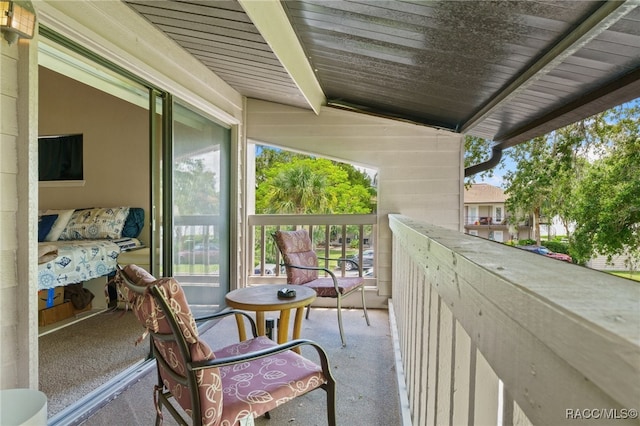 view of balcony