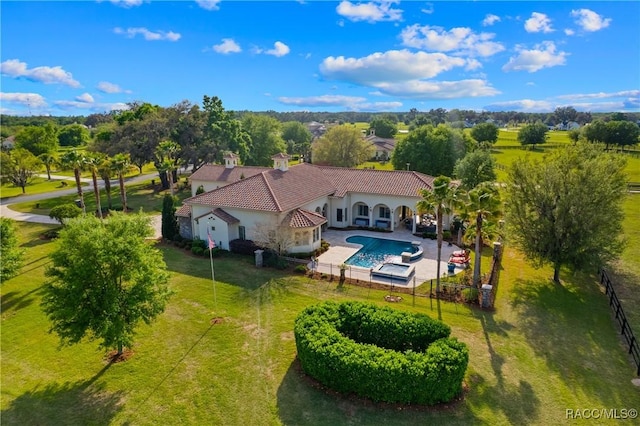 12380 SW 140th Loop, Dunnellon, FL 34432 - view from above of property featuring a pool area