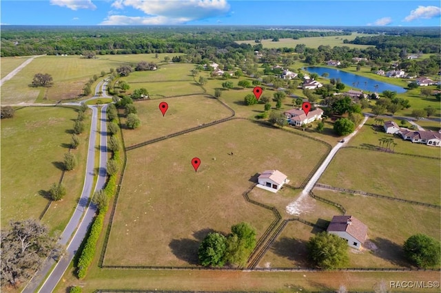 12380 SW 140th Loop, Dunnellon, FL 34432 - aerial view of property's location featuring a large body of water and rural landscape