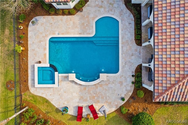 12380 SW 140th Loop, Dunnellon, FL 34432 - aerial view of a pool