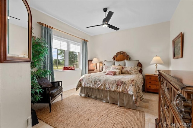 12380 SW 140th Loop, Dunnellon, FL 34432 - bedroom with ceiling fan