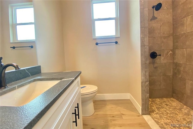 786 E Dunbar Ln, Hernando, FL 34442 - full bath featuring wood finished floors, vanity, a walk in shower, and plenty of natural light