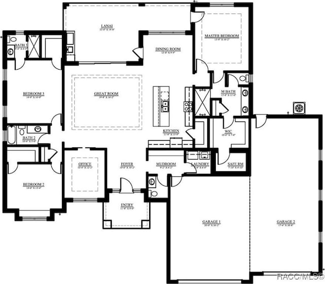 786 E Dunbar Ln, Hernando, FL 34442 - view of floor plan / room layout