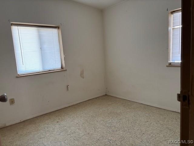 spare room featuring a wealth of natural light