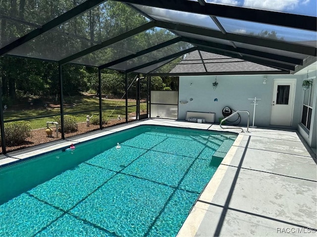 833 N Lafayette Way, Inverness, FL 34453 - outdoor pool featuring a patio and a lanai