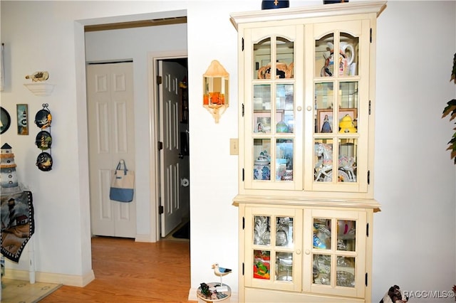 interior space featuring light hardwood / wood-style floors