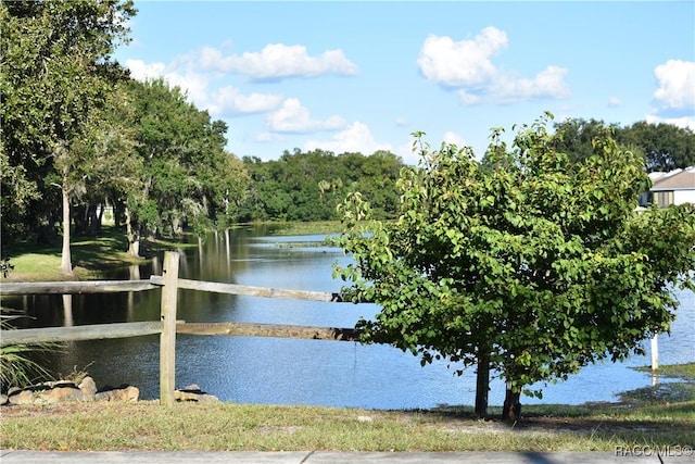 view of water feature