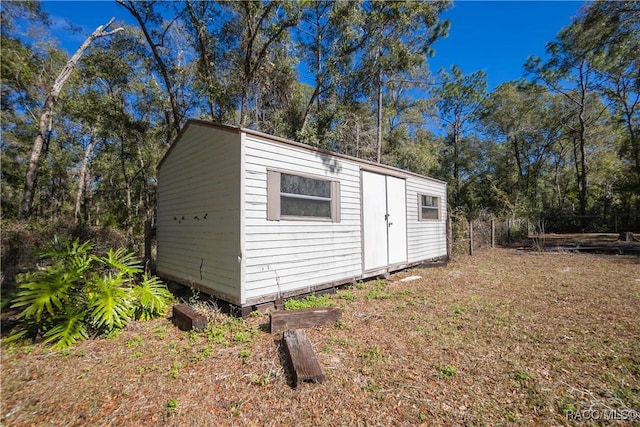 view of outbuilding