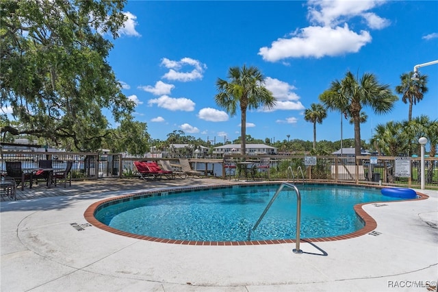 view of pool with a patio