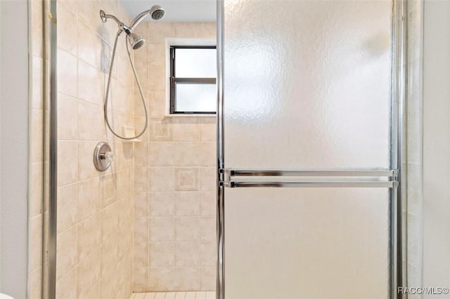 bathroom with walk in shower