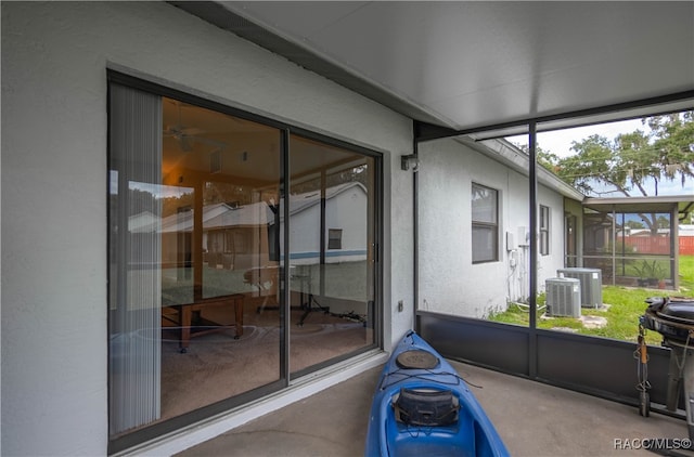 view of sunroom / solarium