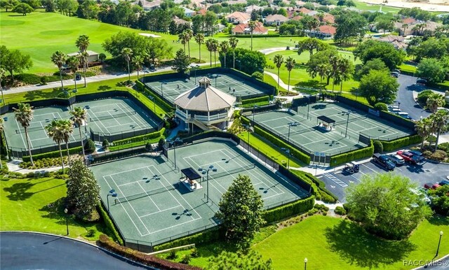 bird's eye view featuring golf course view