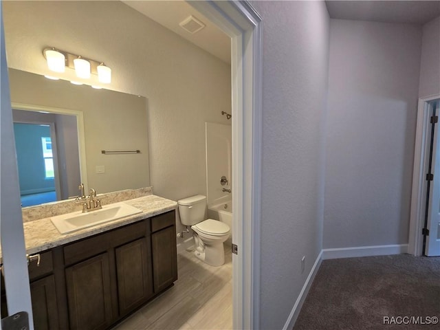 348 W Rexford Dr, Beverly Hills, FL 34465 - full bath with vanity, shower / tub combination, and wood finished floors