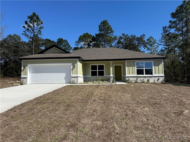 ranch-style house with a garage