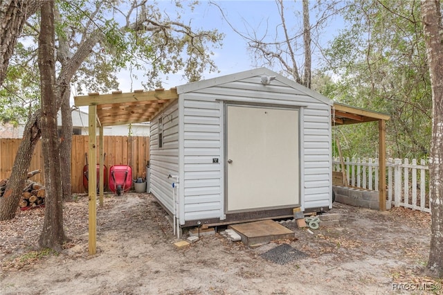 view of outbuilding