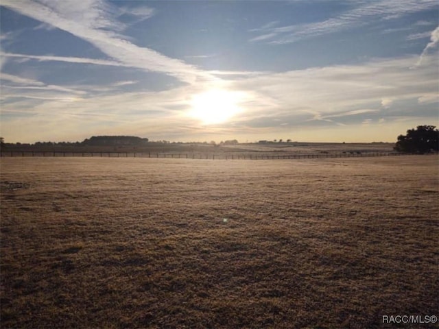 view of landscape with a rural view