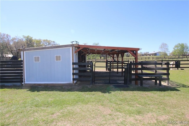 view of outbuilding with an outdoor structure and an exterior structure